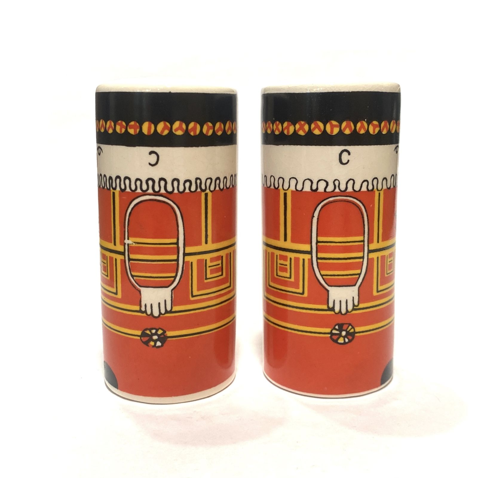 Vintage Carlton Ware Beefeater zout- en peperstel, Engelse keramiek jaren 1970 photo Woonaccessoires