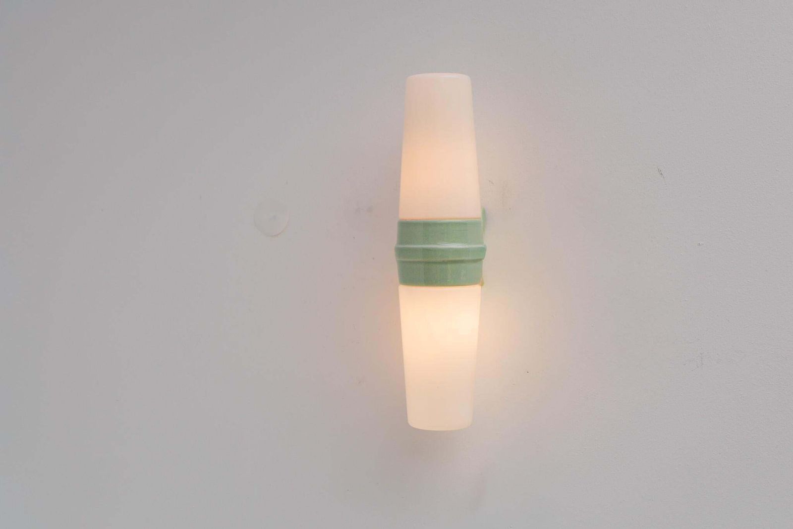 Vintage Porcelain Bathroom Light By Sigvard Bernadotte For Ifö Circa 1960s photo buy