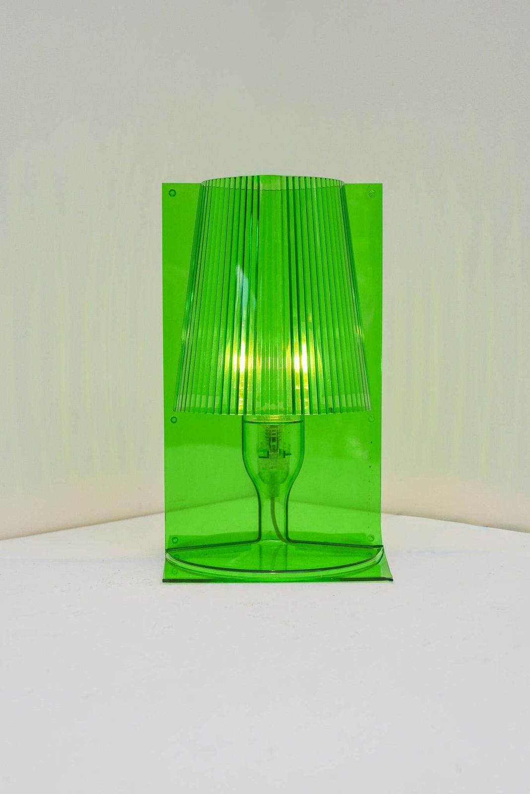 Kartell Take Table Lamp Ferruccio Laviani Green Transparent Polycarbonate 2003 photo furniture