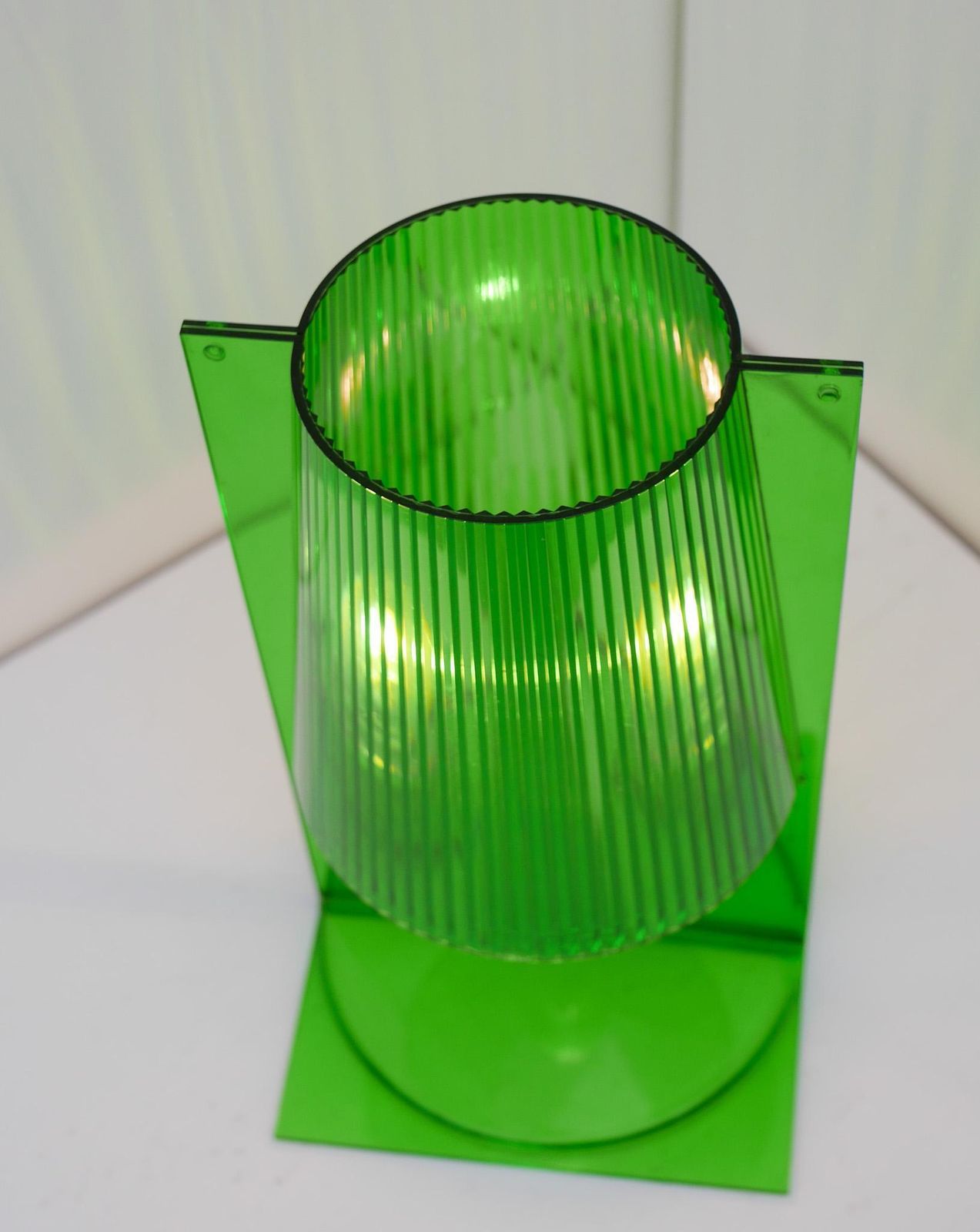 Kartell Take Table Lamp Ferruccio Laviani Green Transparent Polycarbonate 2003 photo vinterior