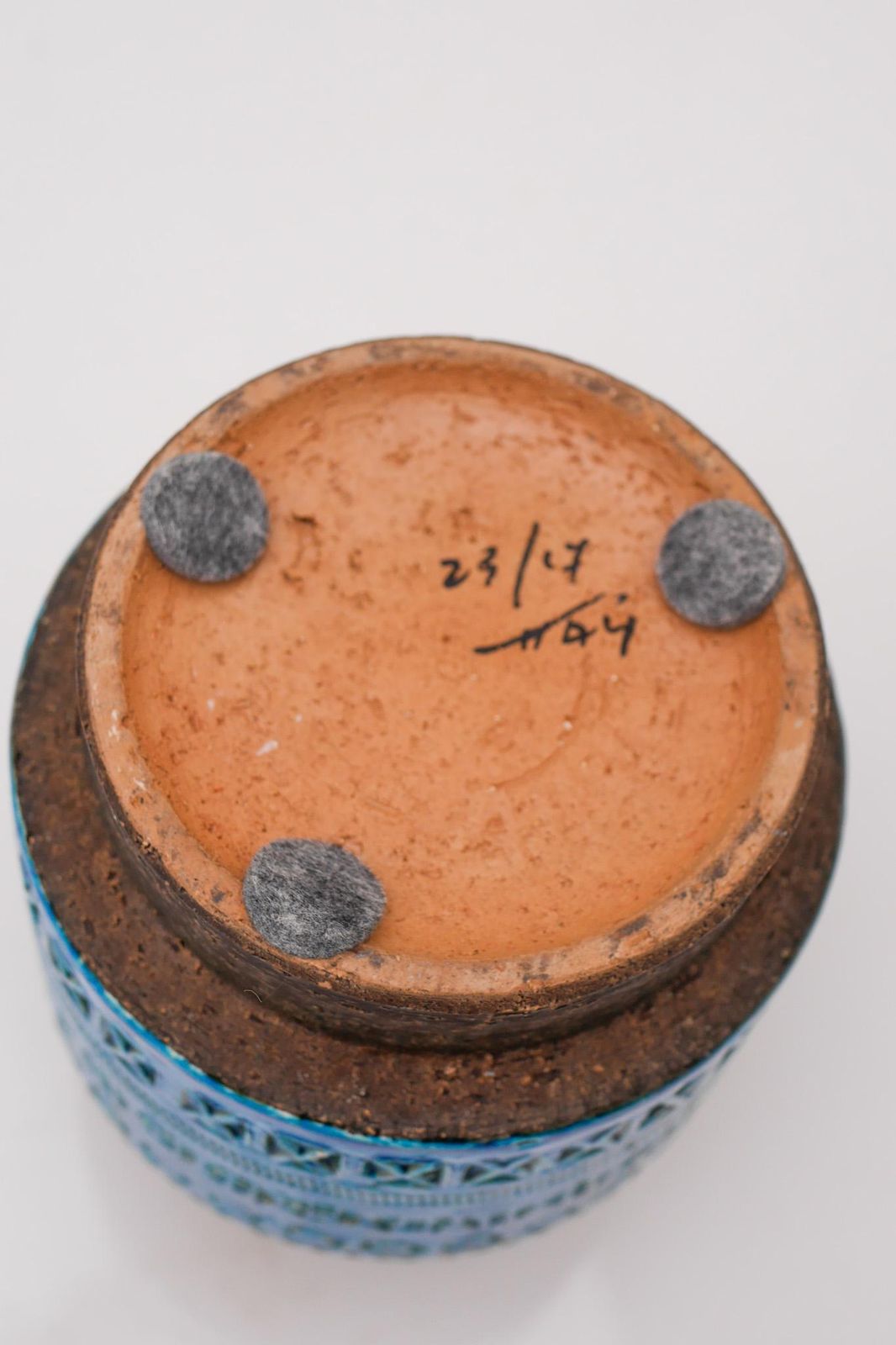 photo vinterior Bitossi Pottery Vase, Rimini Blue, By Aldo Londi, Italy