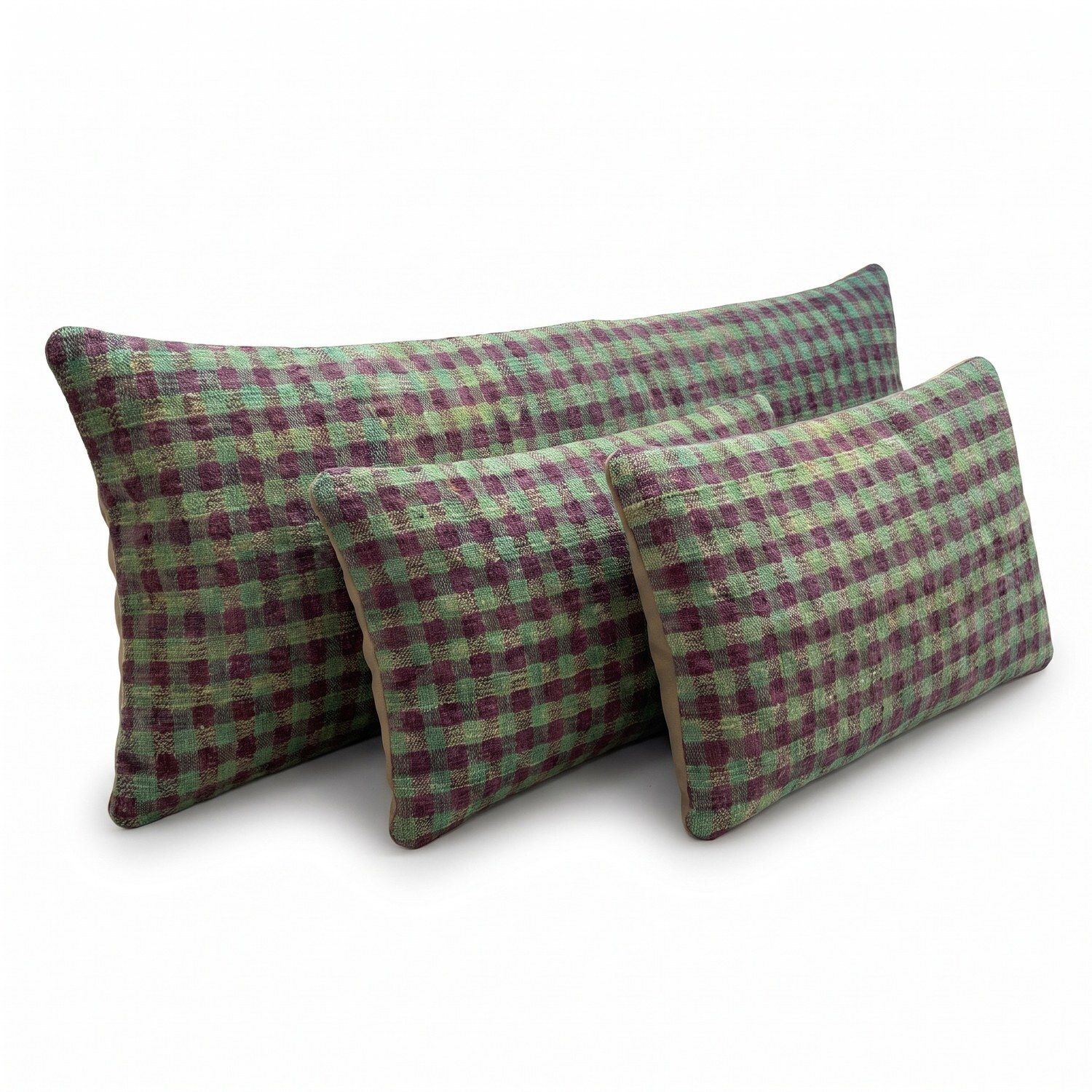 Oushak Kilim Beddingkussenhoes 40 x 120 cm, Set van Drie photo for sale