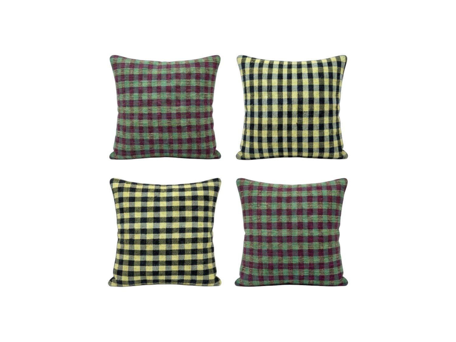 Turkische kilim kussenhoes 40 x 40 cm, set van vier