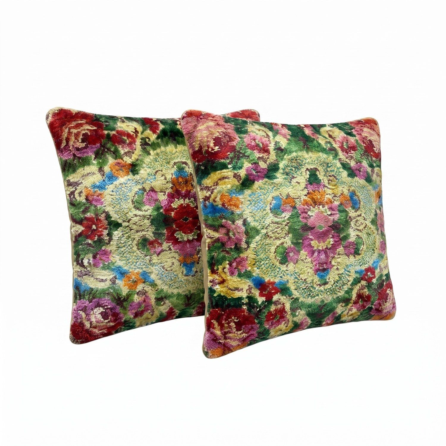 Housse de coussin lombaire kilim anatolien 40 x 47 cm, lot de deux photo for sale