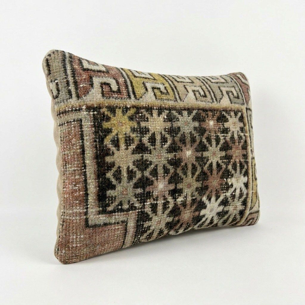 Housse de coussin lombaire en tapis anatolien, 40 x 60 cm photo furniture