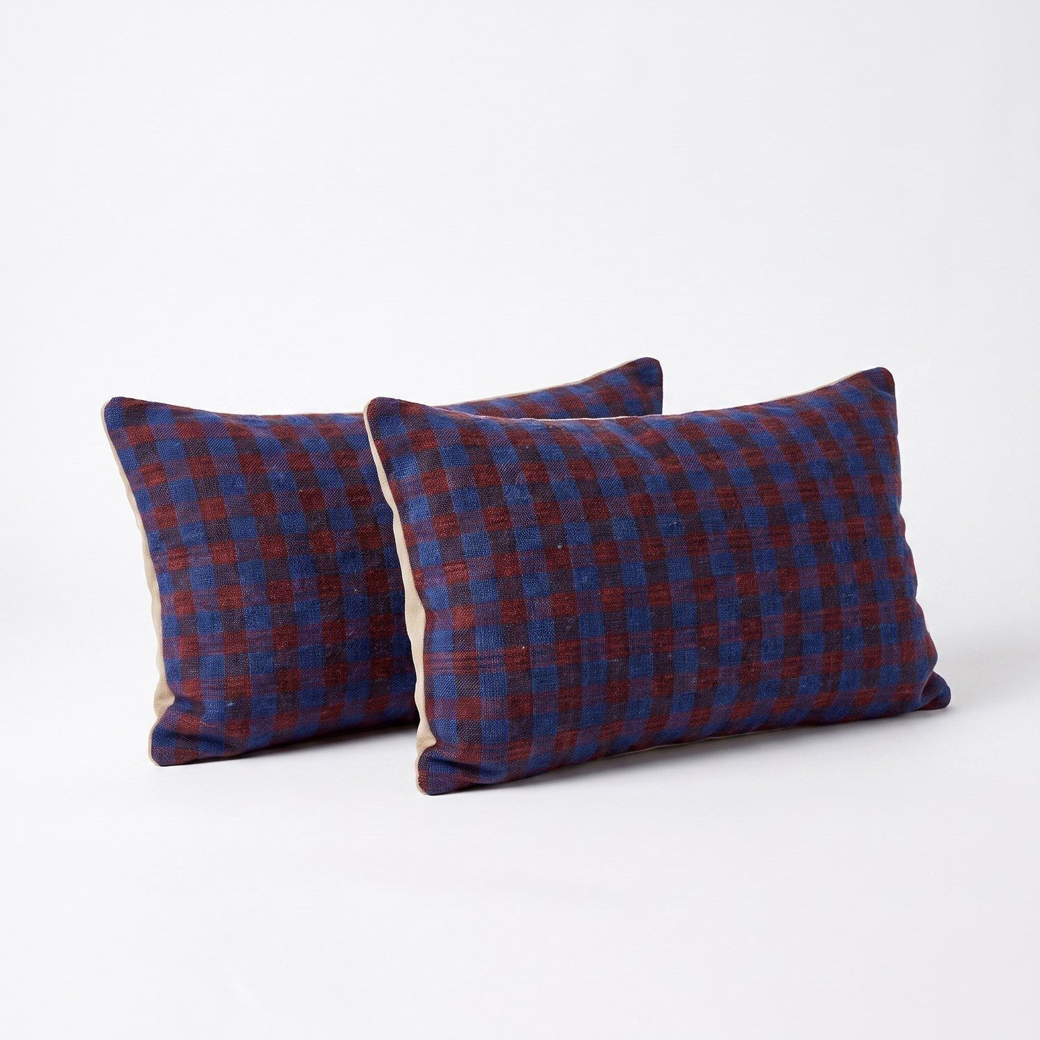 Housse de coussin lombaire kilim turc 40 x 60 cm, lot de deux photo for sale