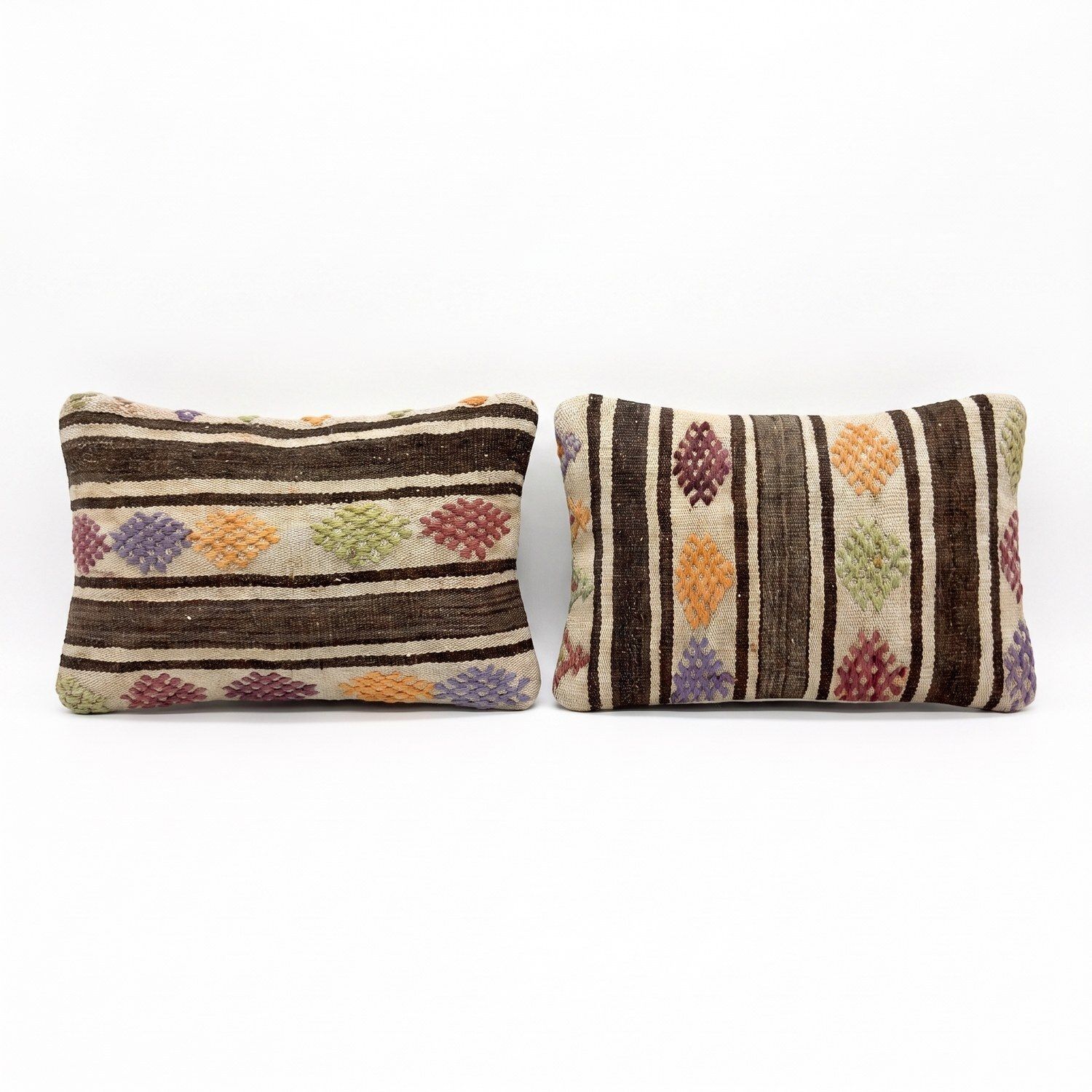 Anatolische kilim lendenkussenhoes 40 x 60 cm, set van twee