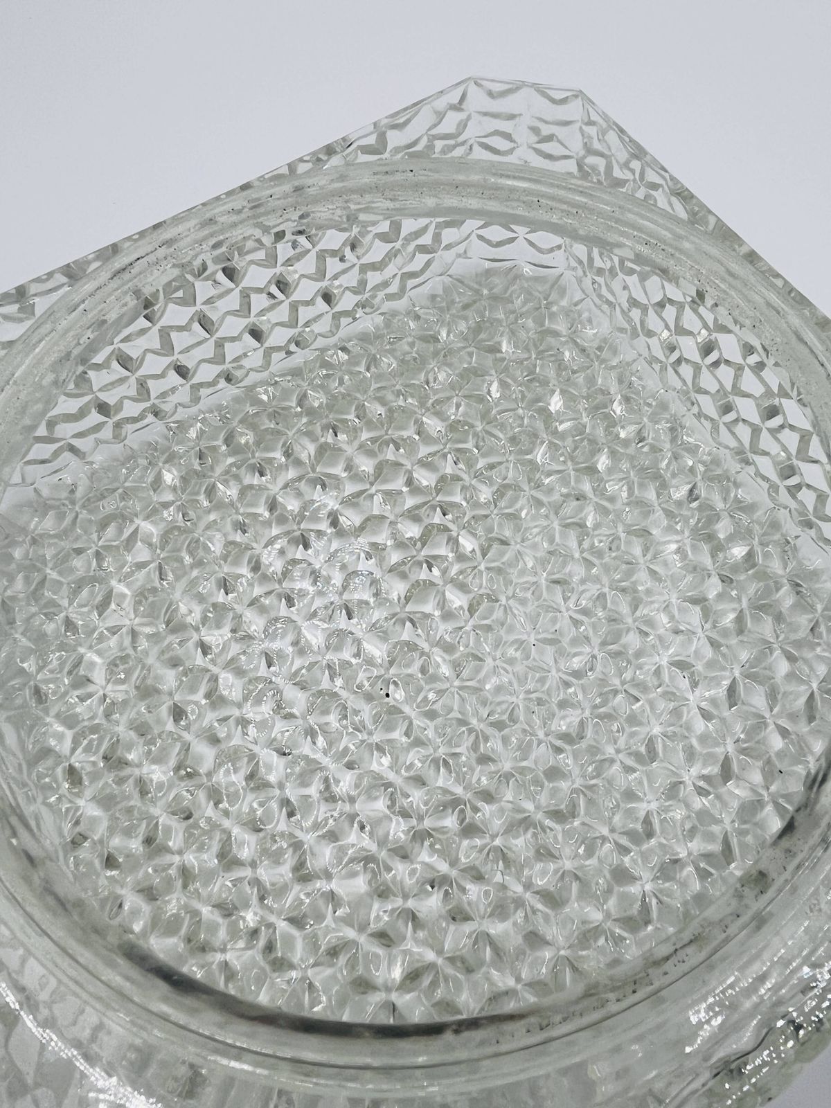 Vierkante Plafondlamp RZB Bamberg Geslepen Glas Sterren photo buy