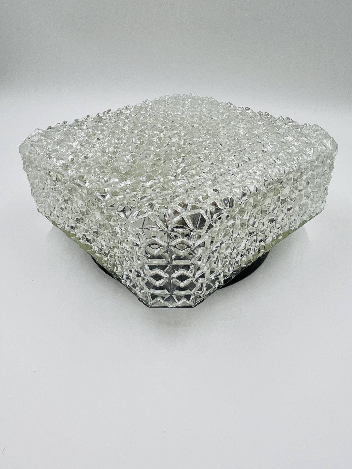 photo for sale Vierkante Plafondlamp RZB Bamberg Geslepen Glas Sterren