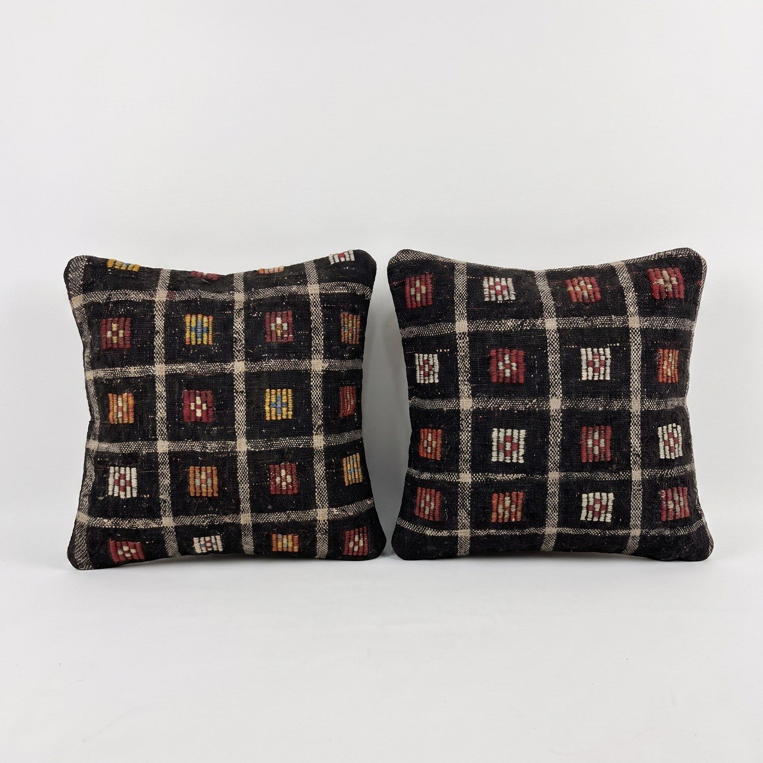 Turkish Oushak Kilim Pillow Cover 48 X 50 Cm   Set Of Two