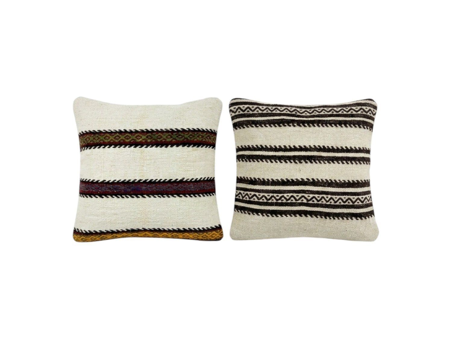 Turkse kilim kussenhoes 50 x 50 cm, set van twee