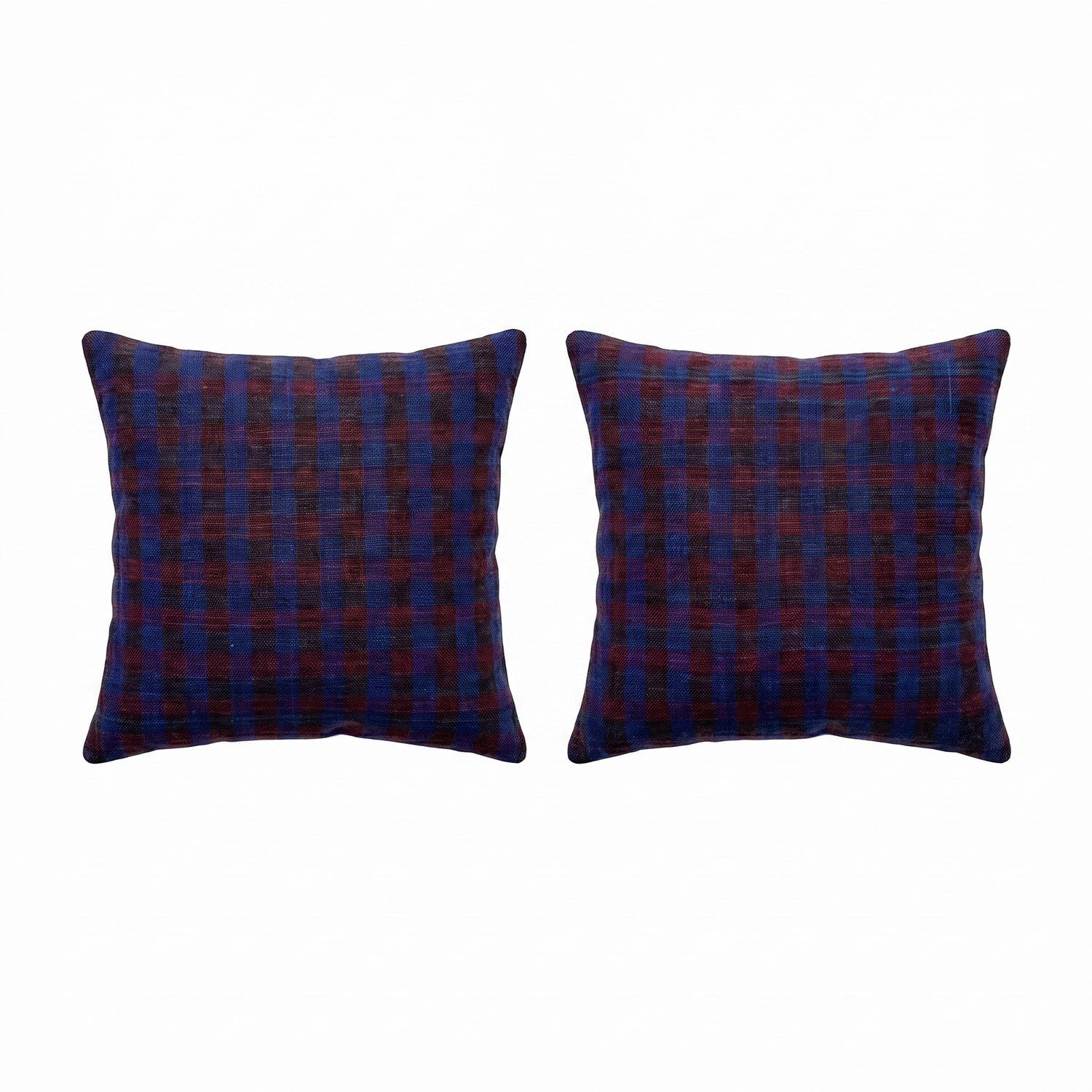 Housse de coussin kilim anatolien 50 x 50 cm, lot de deux