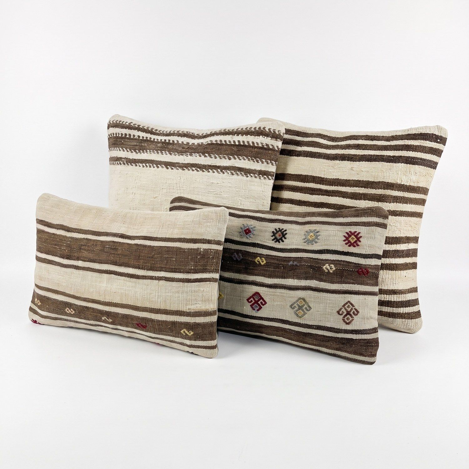 Anatolische Kilim Lendenkussen Hoes 50 x 60 cm, Set van Vier photo furniture