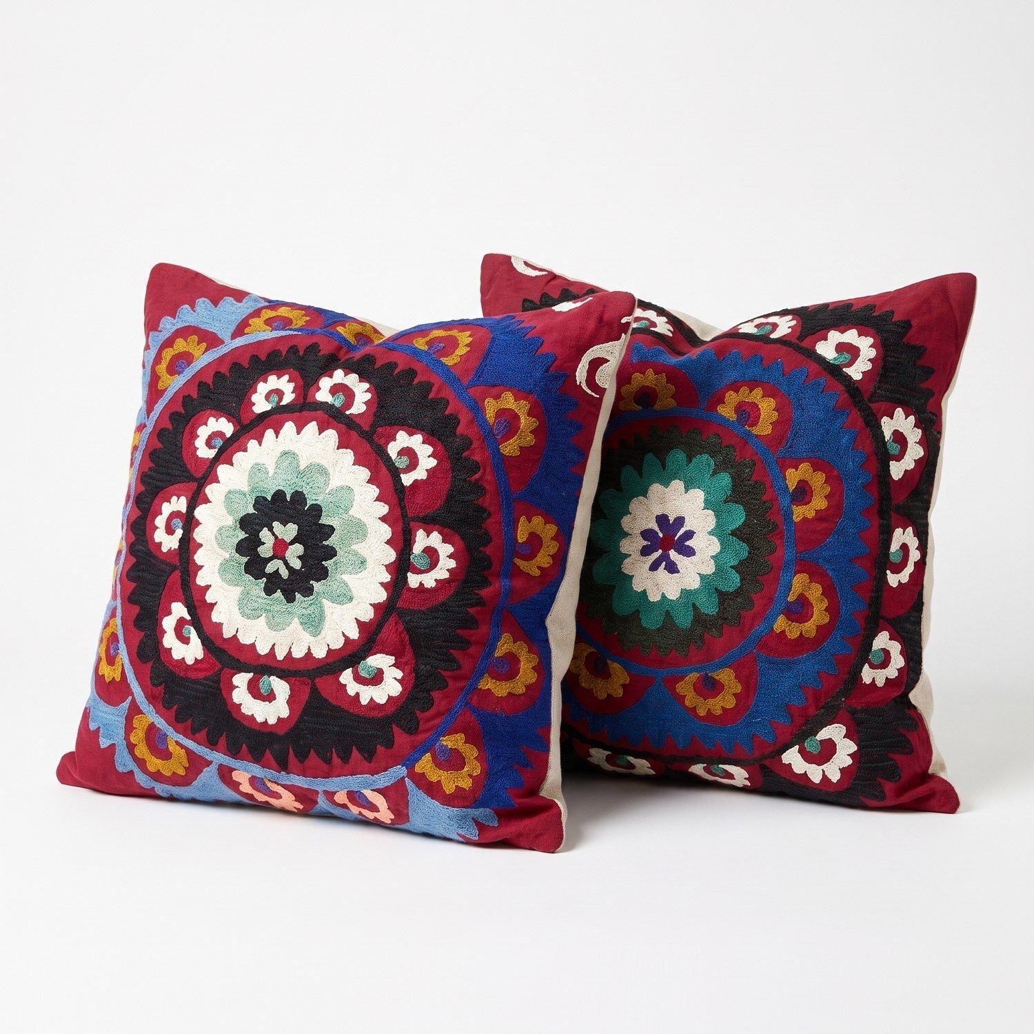 Uzbek Suzani Bedding Pillow Cover 59 X 69 Cm   Set Of Two photo furniture