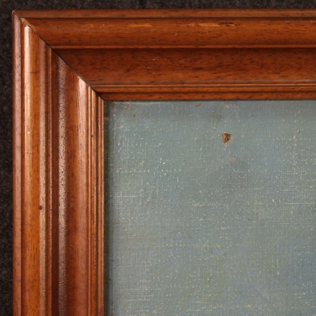 Groot religieus schilderij, begin 20e eeuw – Sint Rochus photo vintage