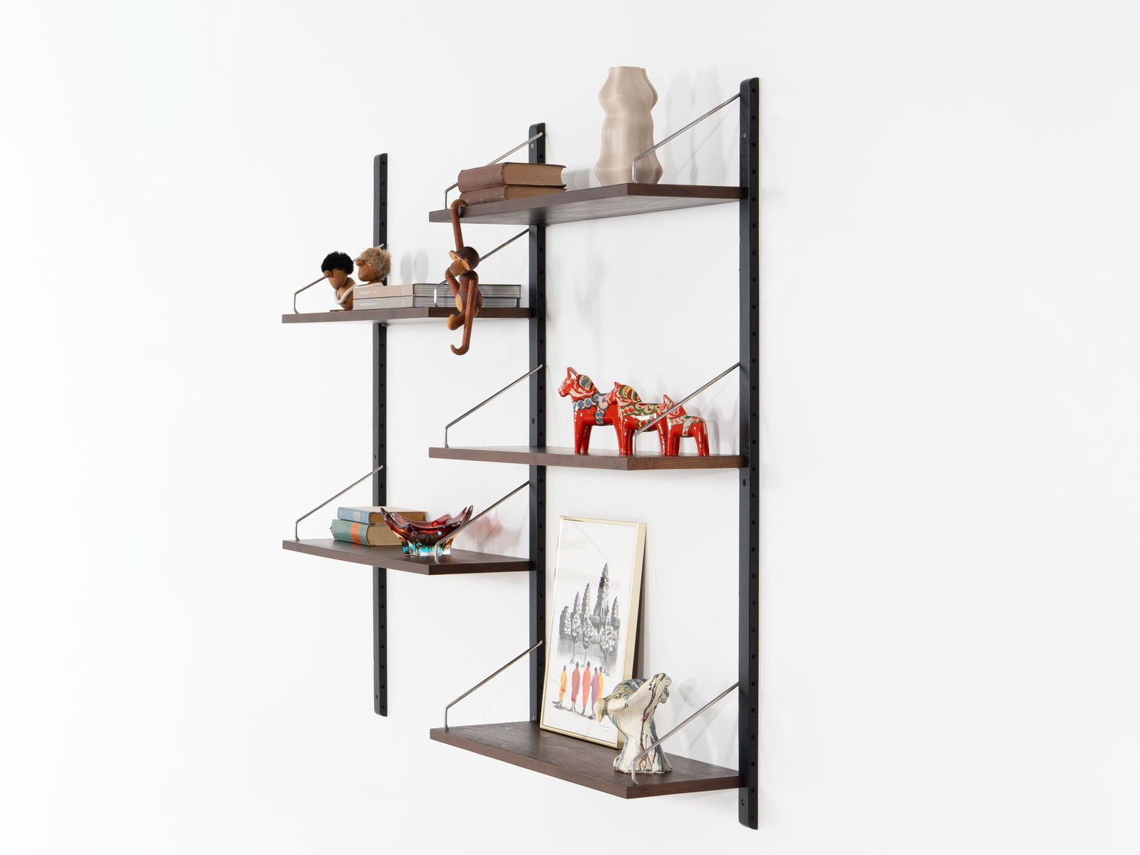 Modulair wandrekken systeem, Deens design, jaren 1960, ontwerper: Poul Cadovius photo Meubels