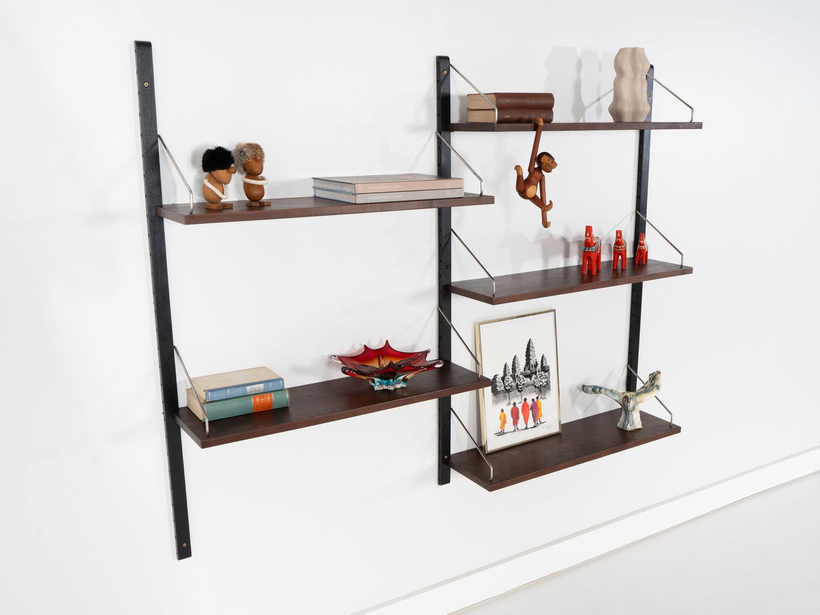 1609.0 Modulair wandrekken systeem, Deens design, jaren 1960, ontwerper: Poul Cadovius photo