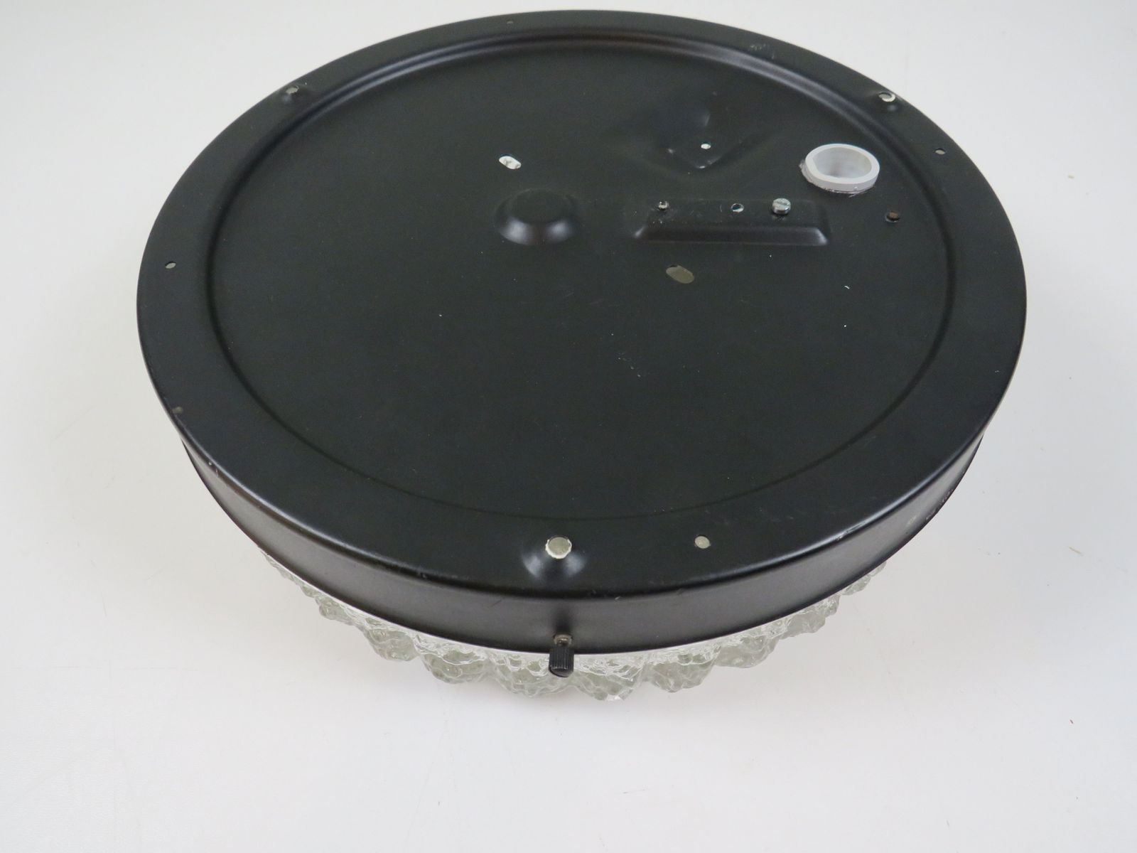 photo for sale Mid Century Rzb Pressed Glass Ceiling Light, Germany, 1970s