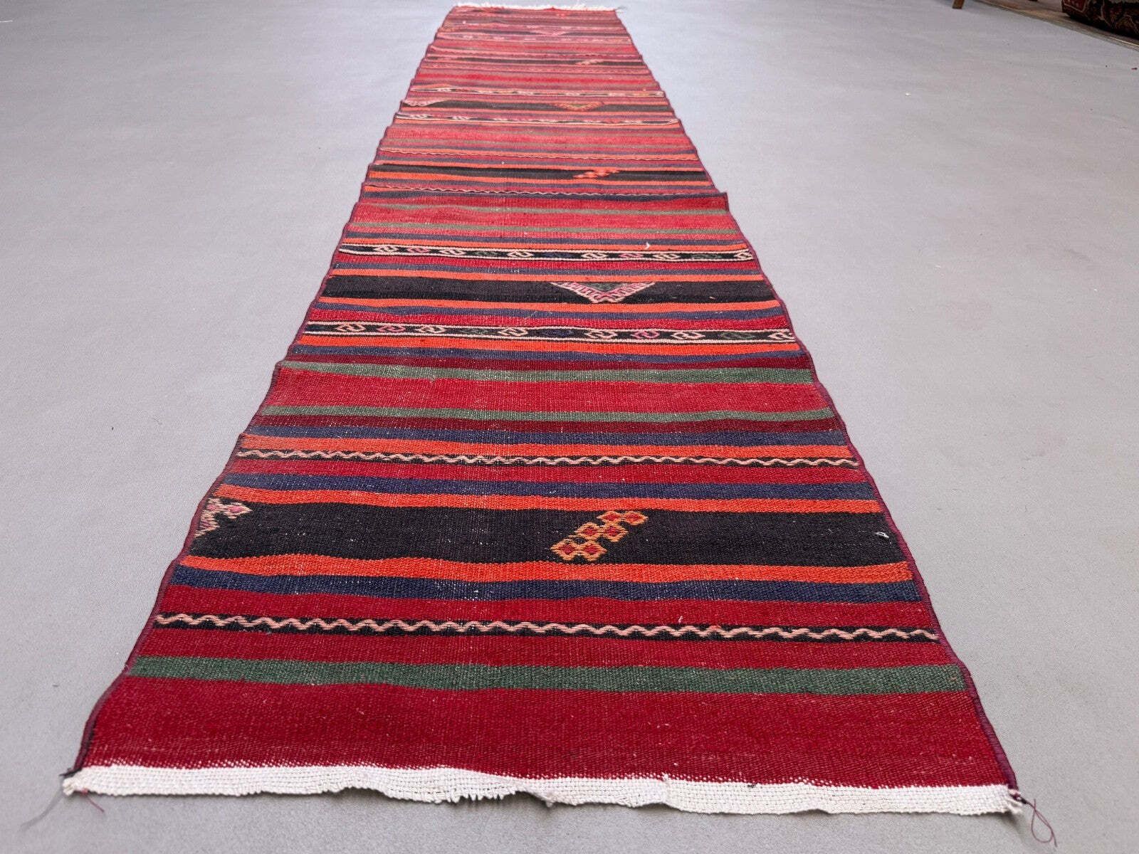 Smalle Kilim Loper 59x300 cm Shabby Chic, Vintage Turkse Kelim 2569 photo furniture