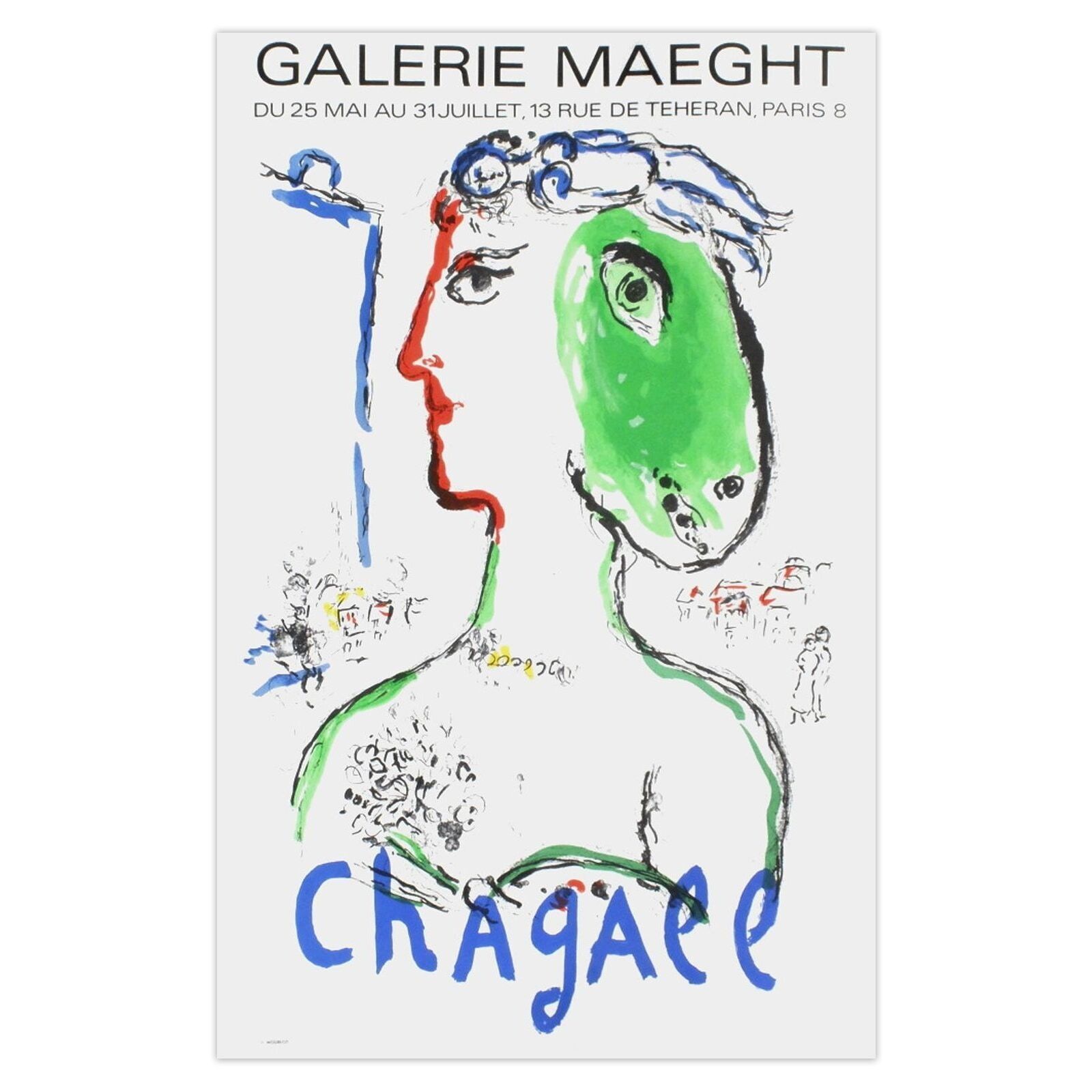 Marc Chagall Poster Expo 72   Galerie Maeght