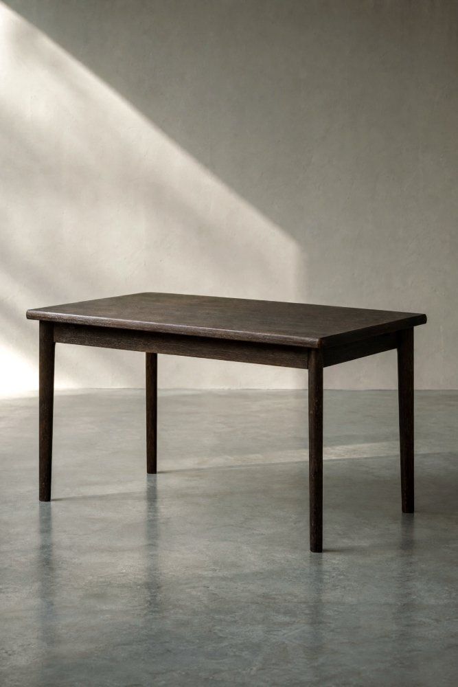 Vintage Deens Modern Eiken Houten Inklapbare Eettafel Van Am Møbler, jaren 1960 photo Meubels