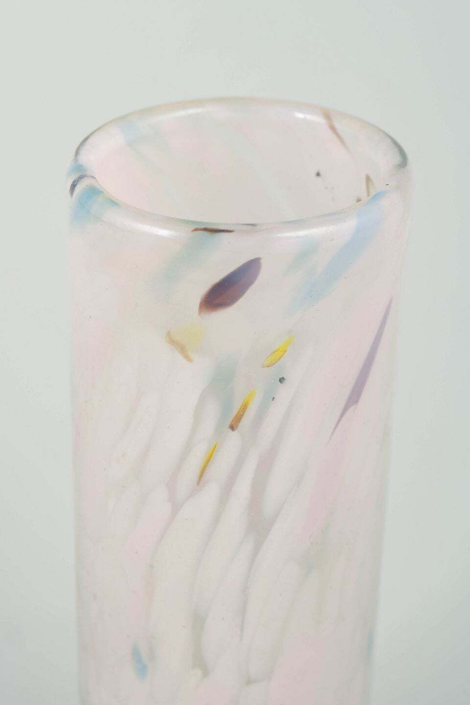 Vase cylindrique en verre Per Lütken pour Holmegaard, série « Cascade », années 1970 photo for sale
