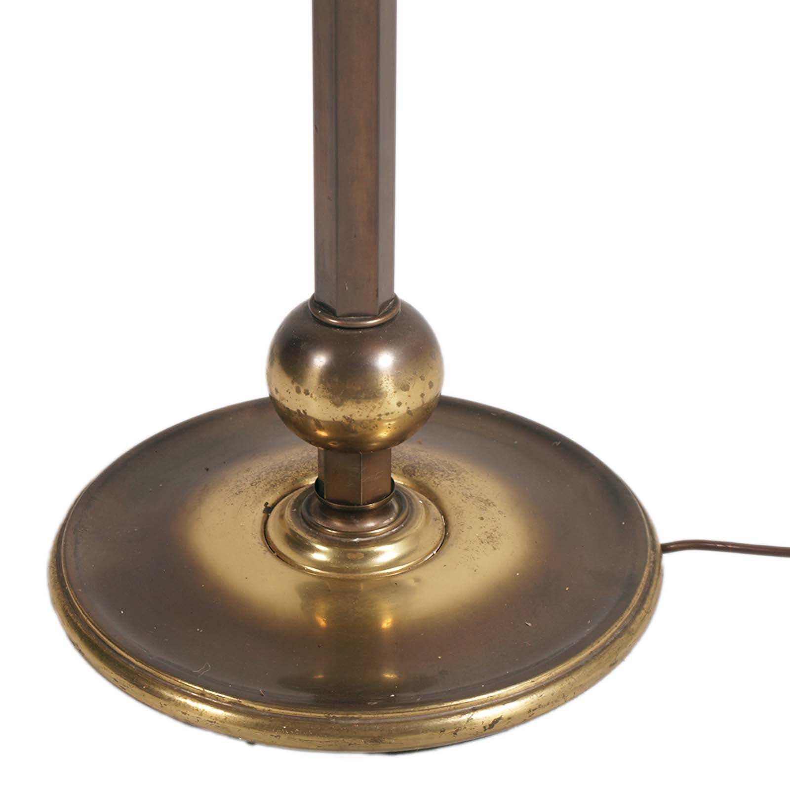 Italiaanse vloerlamp ca. jaren 1950 in gepolijst messing, Luigi Caccia Dominioni voor Azucena photo for sale