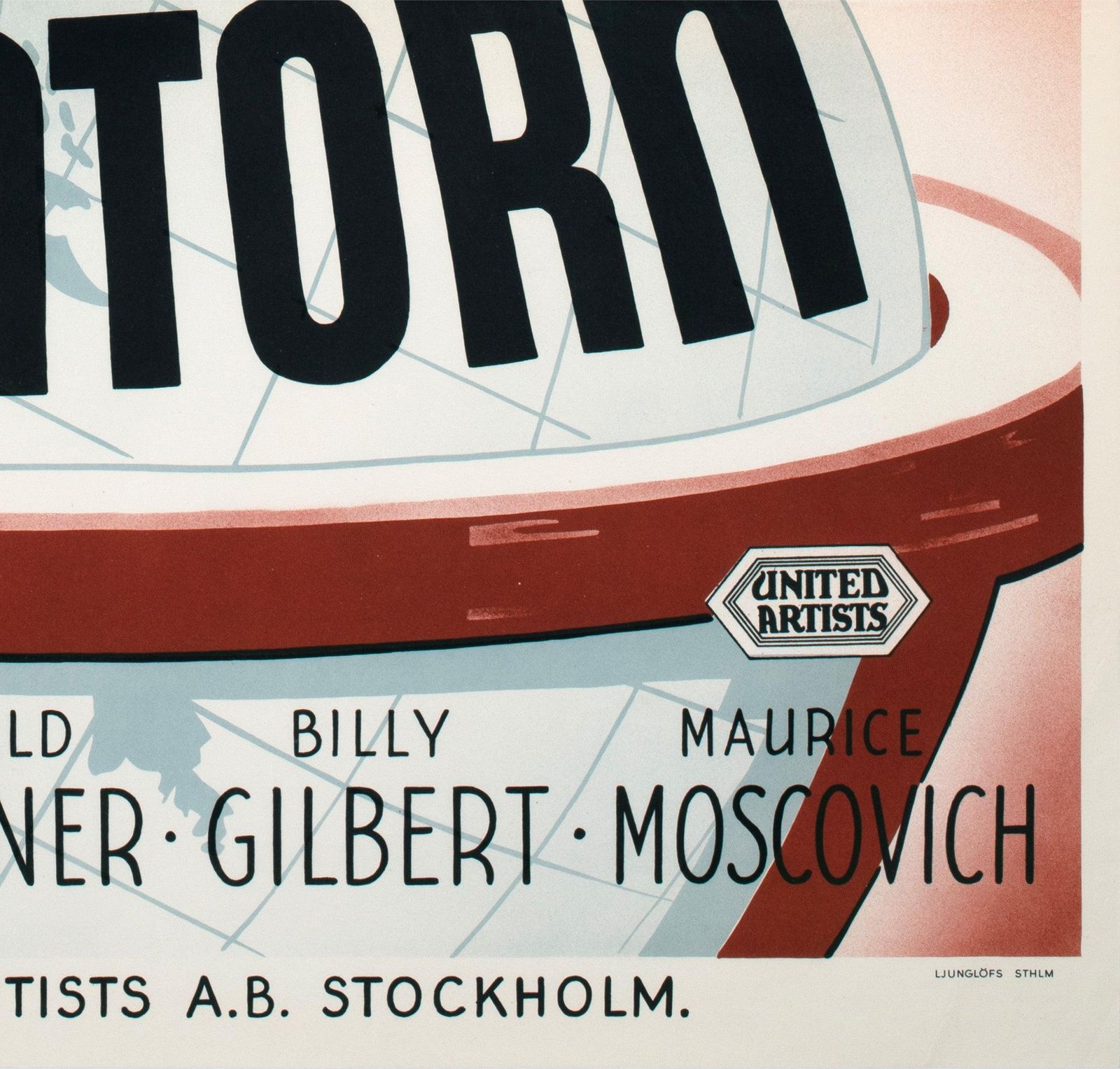 The Great Dictator 1945 Zweedse filmposter, Eric Rohman photo vintage