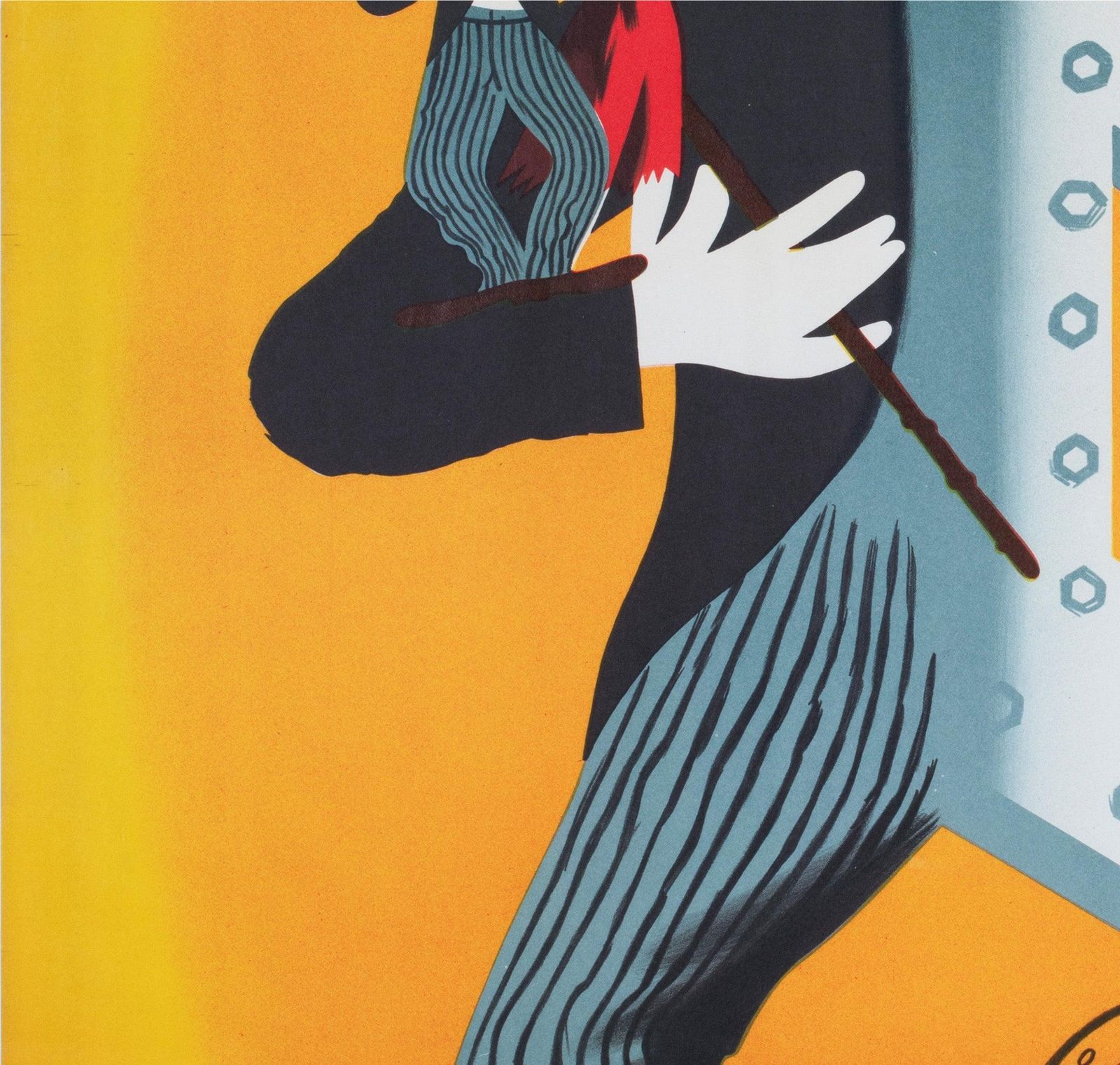 Modern Times R1954 Swedish Film Poster, Léo Kouper photo 1060.0