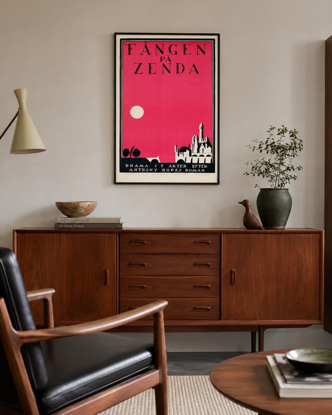 The Prisoner Of Zenda 1922 Swedish Film Poster, Curt Peters photo furniture