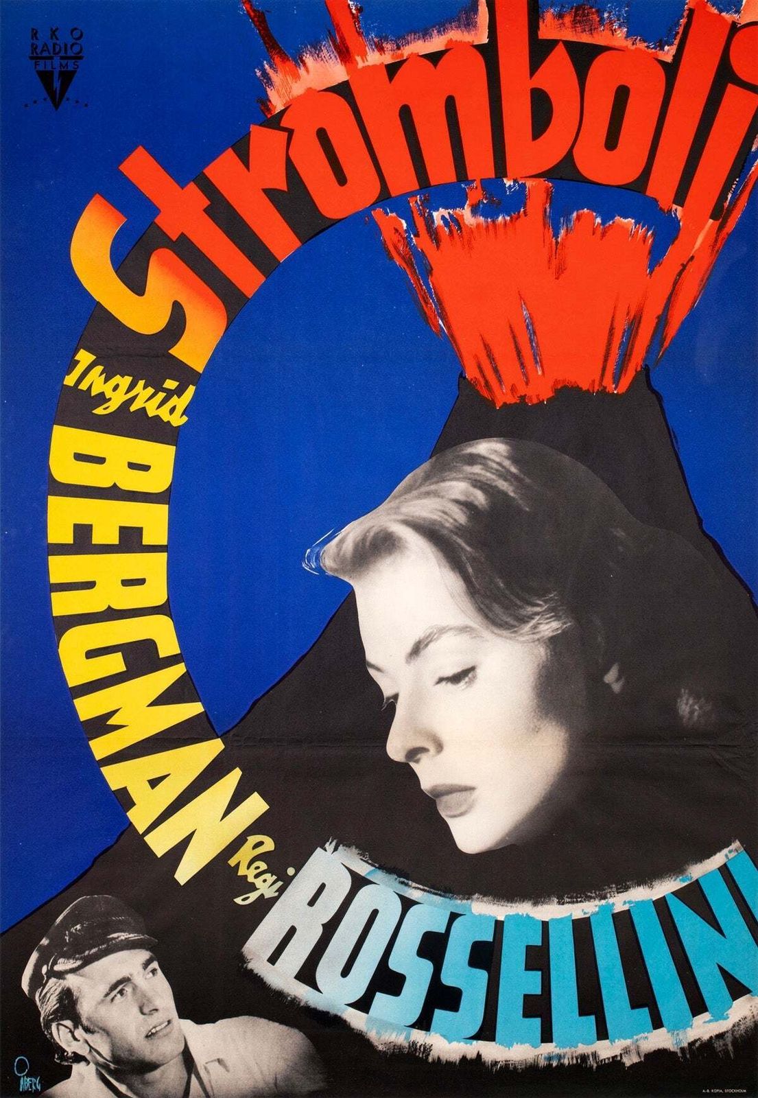 Stromboli 1950 Zweedse filmaffiche, Gösta Åberg