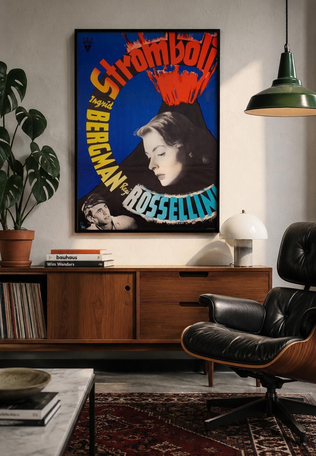 Stromboli 1950 Zweedse filmaffiche, Gösta Åberg photo furniture