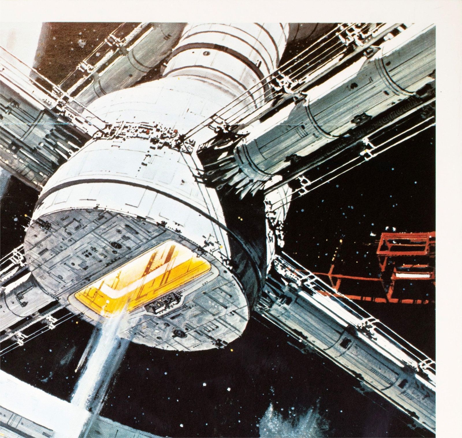 2001 A Space Odyssey 1968 Zweedse Filmposter, Bob Mccall photo Kunst