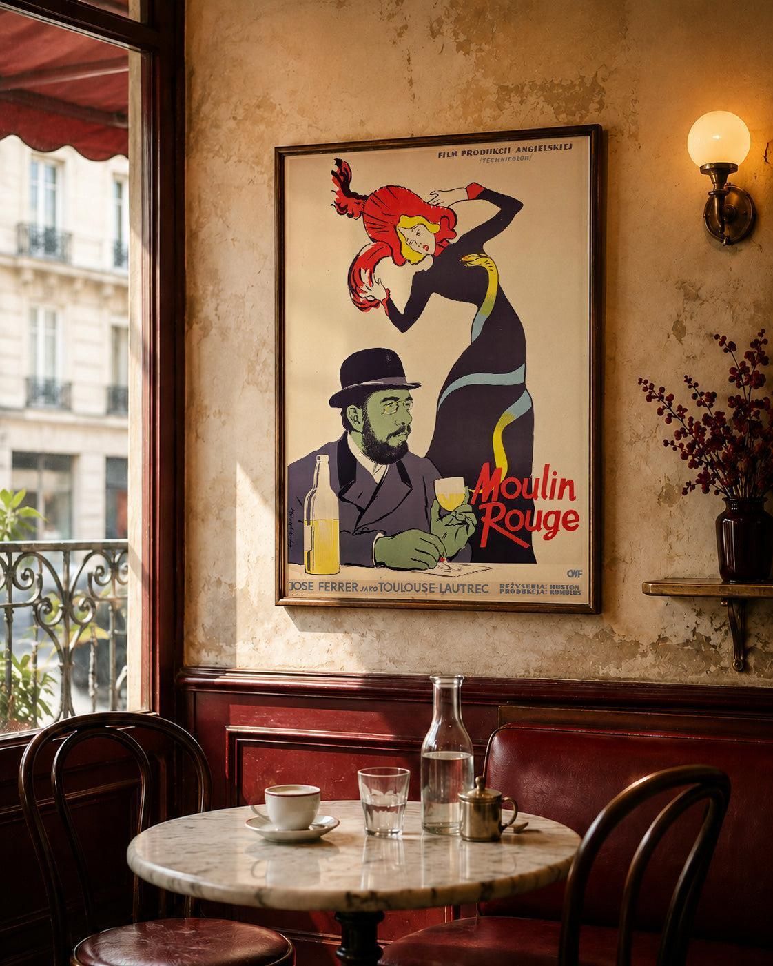 Moulin Rouge 1957 Poolse A1 filmposter, Lucjan Jagodzinski photo furniture