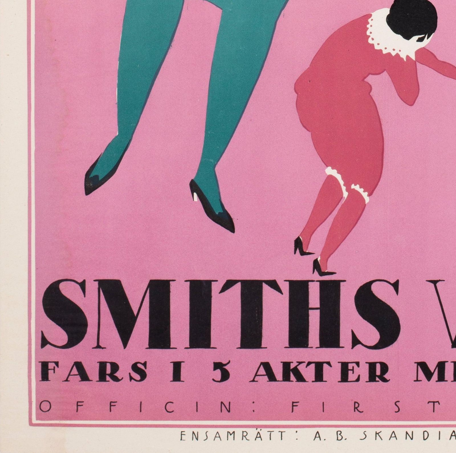 Affiche suédoise du film My Lady Friends, 1923 photo buy
