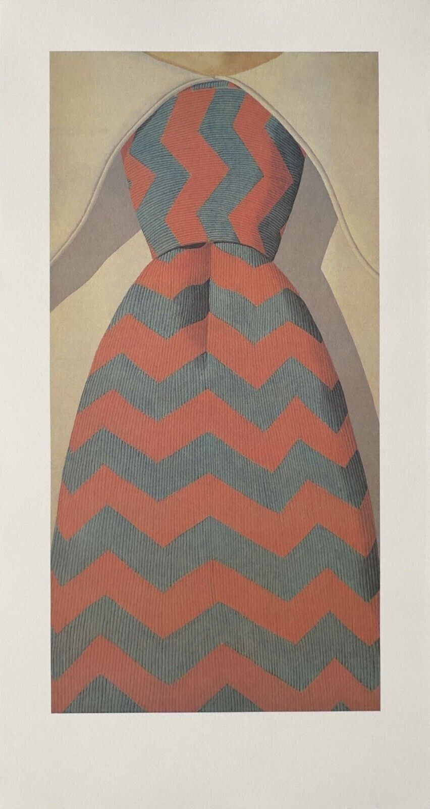 Domenico Gnoli – Fotolithografie 1987, The Cravatta, 92×50 cm. Goede staat.