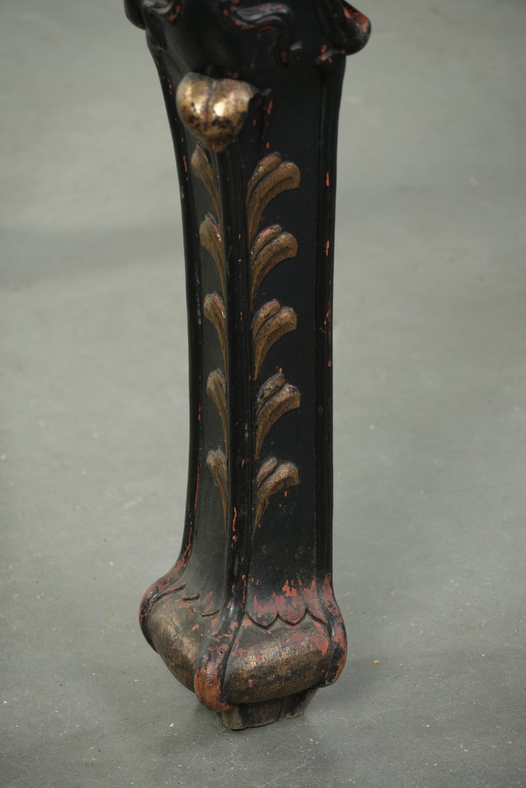 Furniture Stunning, Rare, Colorful Antique Chinese 19th Century Wooden Side Table/Opium Table With A Marble Top photo