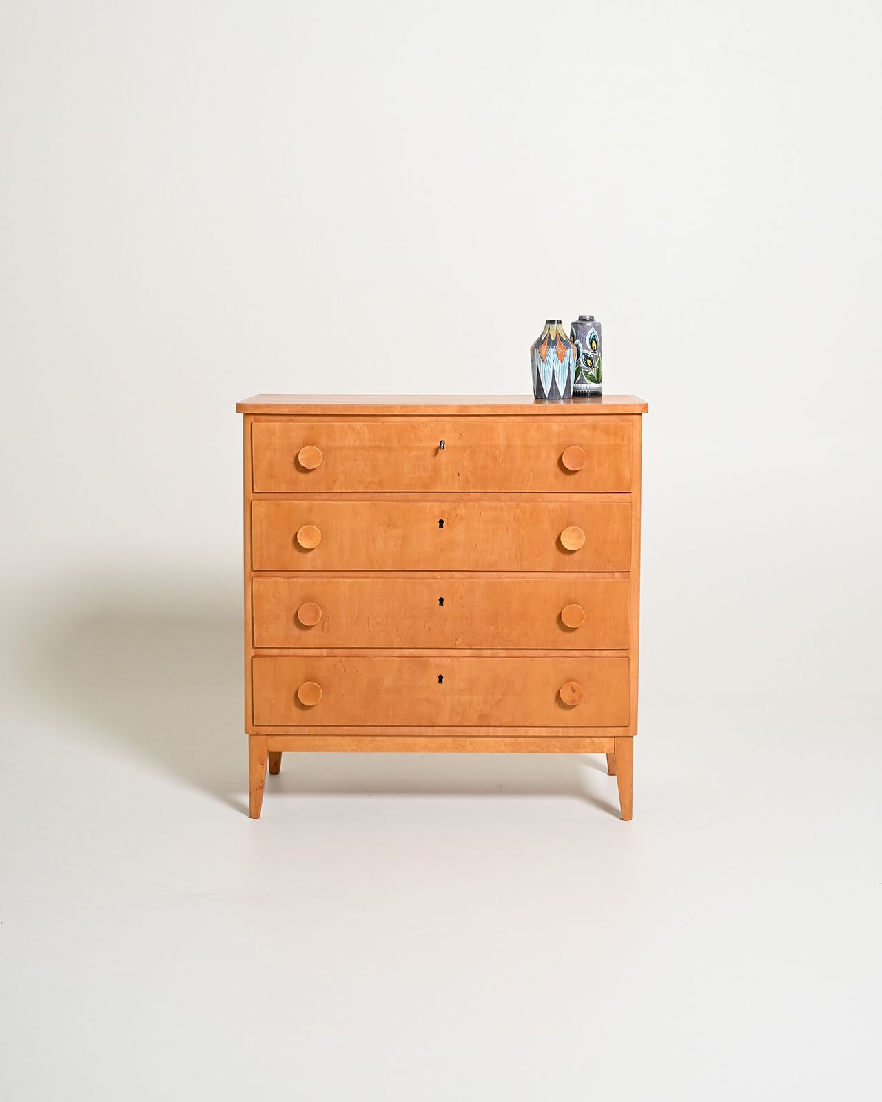 Scandinavian Birch Chest Of Drawers, 1950s photo furniture