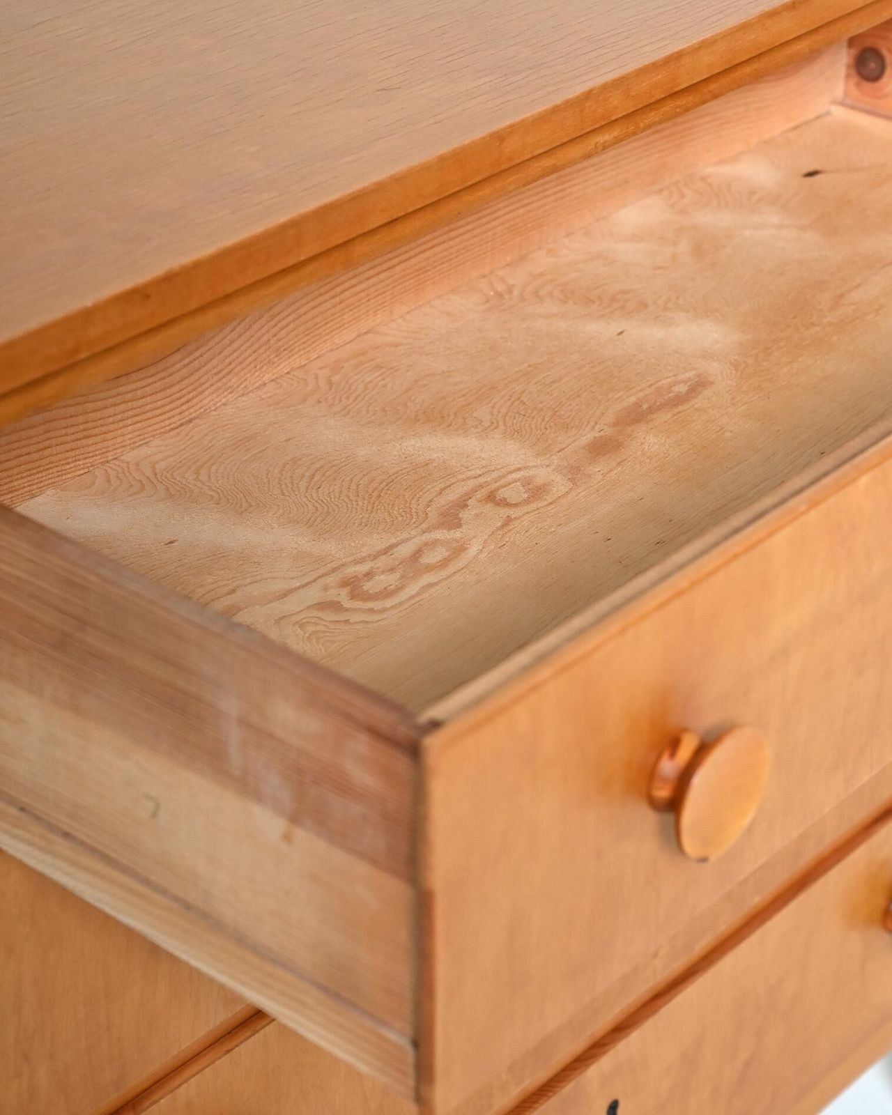 Scandinavian Birch Chest Of Drawers, 1950s photo vintage