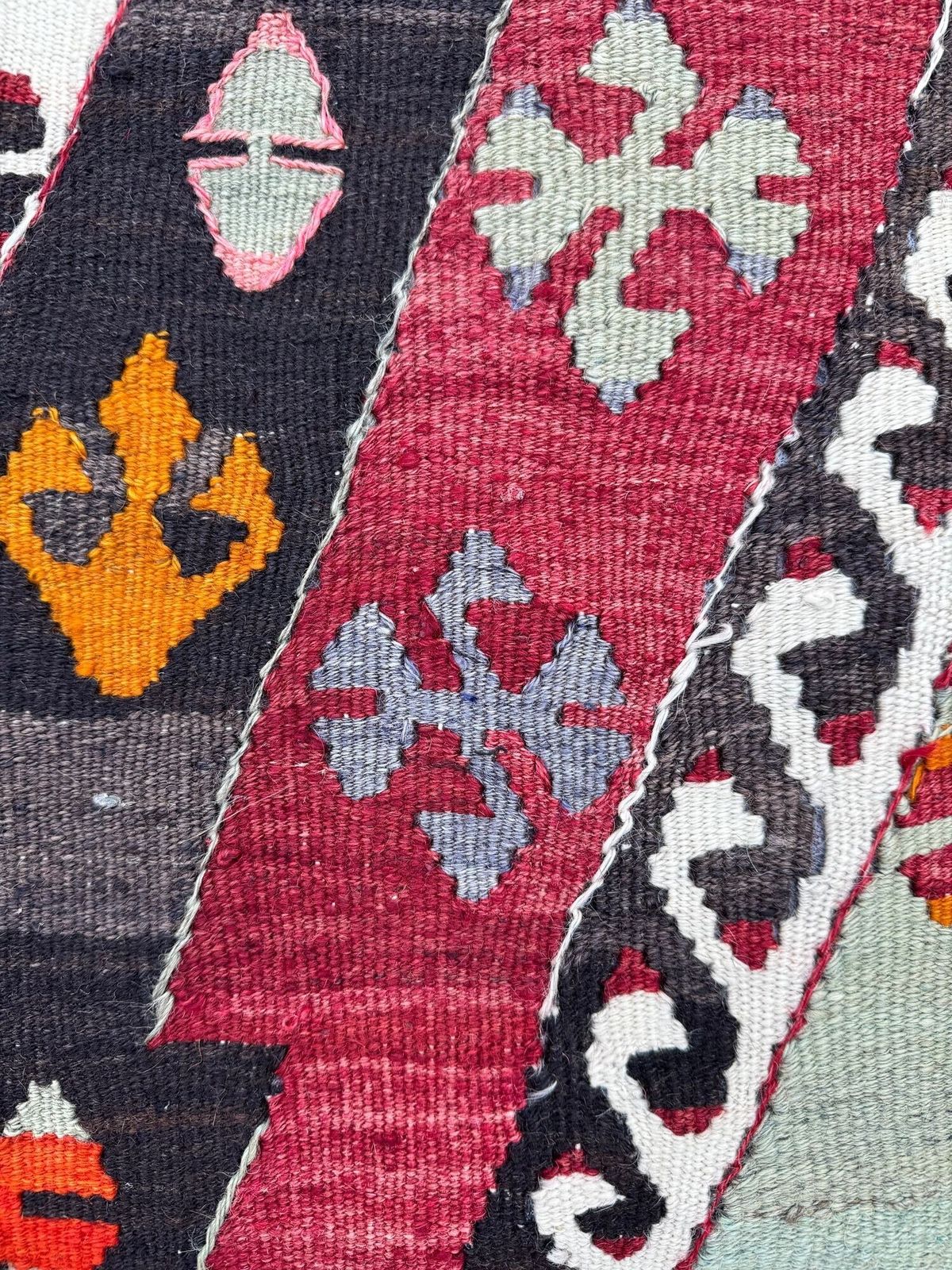 Furniture Kilim Covered Stool 0.52m X 0.37m X H0.37m photo