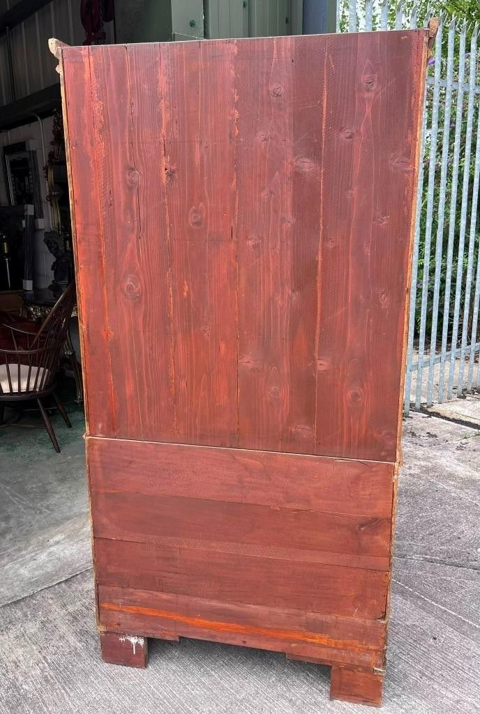 photo furniture Antique 19th C Pine Large 4 Door Kitchen Housekeepers Larder Pantry Cupboard
