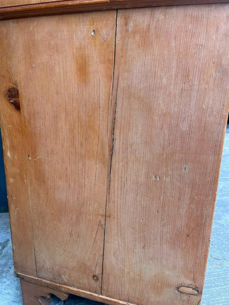 photo for sale Antique 19th C Pine Large 4 Door Kitchen Housekeepers Larder Pantry Cupboard