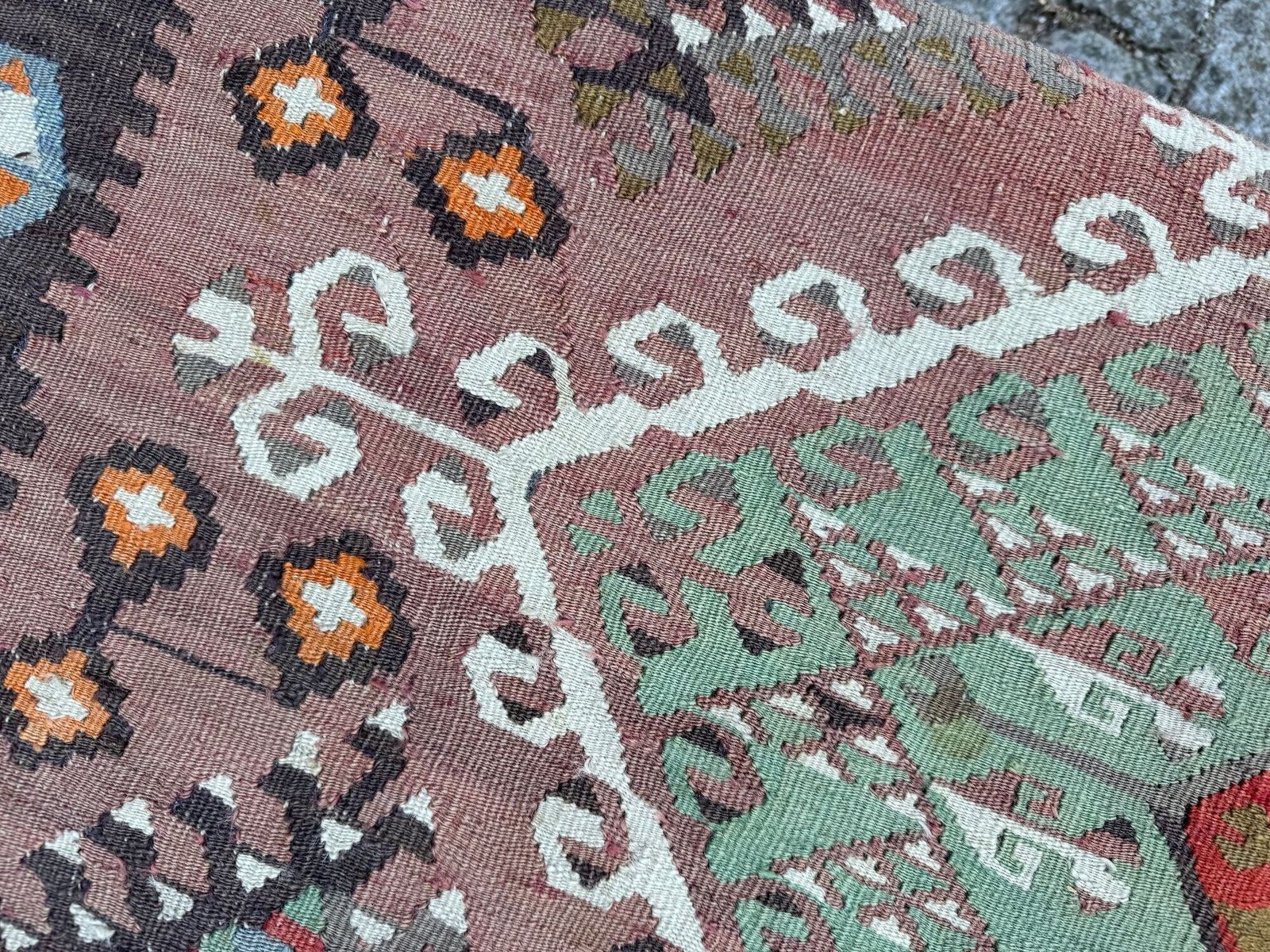 photo furniture Kilim Covered Stool 0.62m X 0.47m X H0.38m
