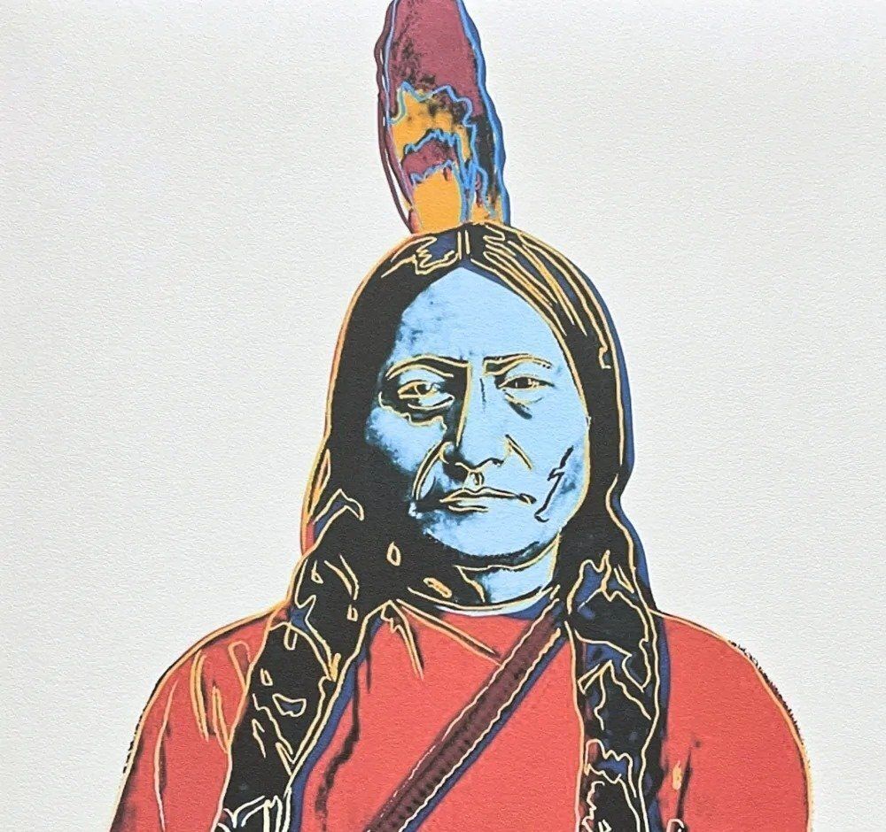 Andy Warhol, Sitting Bull Red, jaren 1980, print