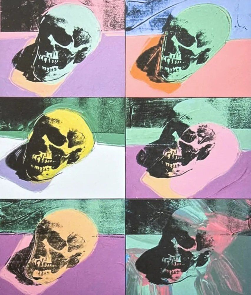 After Andy Warhol, 6x Skull, 1980s, Print photo vinterior