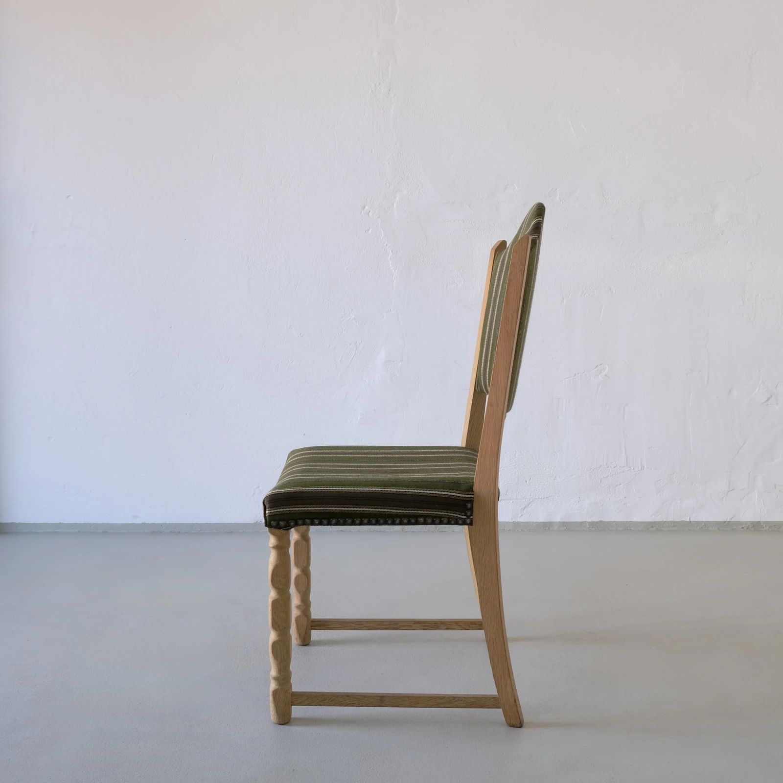 Henning Kjaernulf Carved Oak Dining Chairs | Set Of 6| Denmark | 1950s photo Furniture