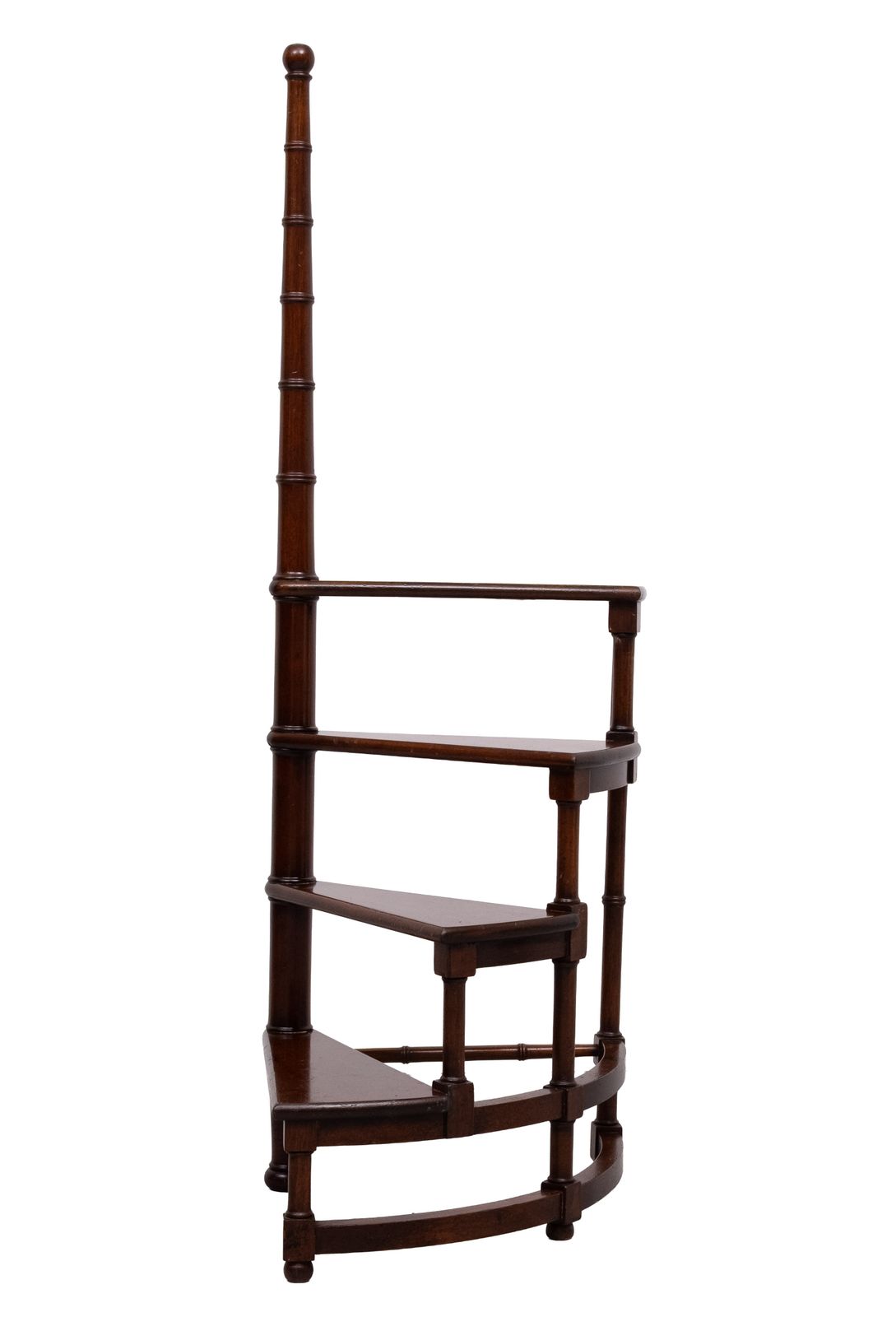Arthur Brett And Sons Mahogany Library Steps England 1930s photo furniture