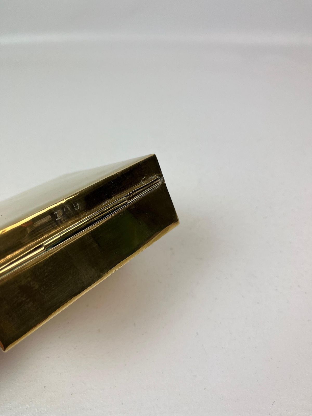Zeldzame Avant Garde Bauhaus Minimalist Art Deco Messing Juwelendoos Duitsland 1930 photo 237.0