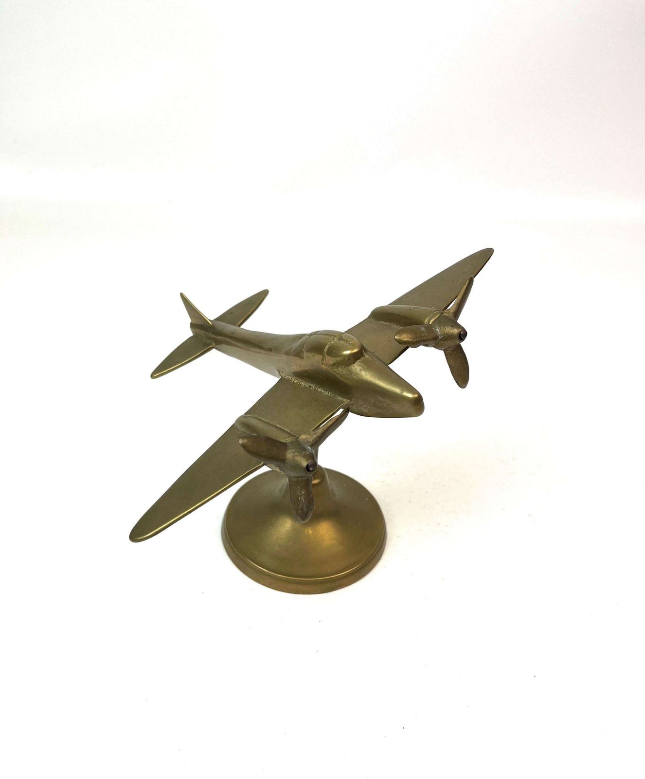 Sculpture d'avion de bureau Art Déco Bauhaus en bronze coulé, Allemagne, 1930 photo furniture