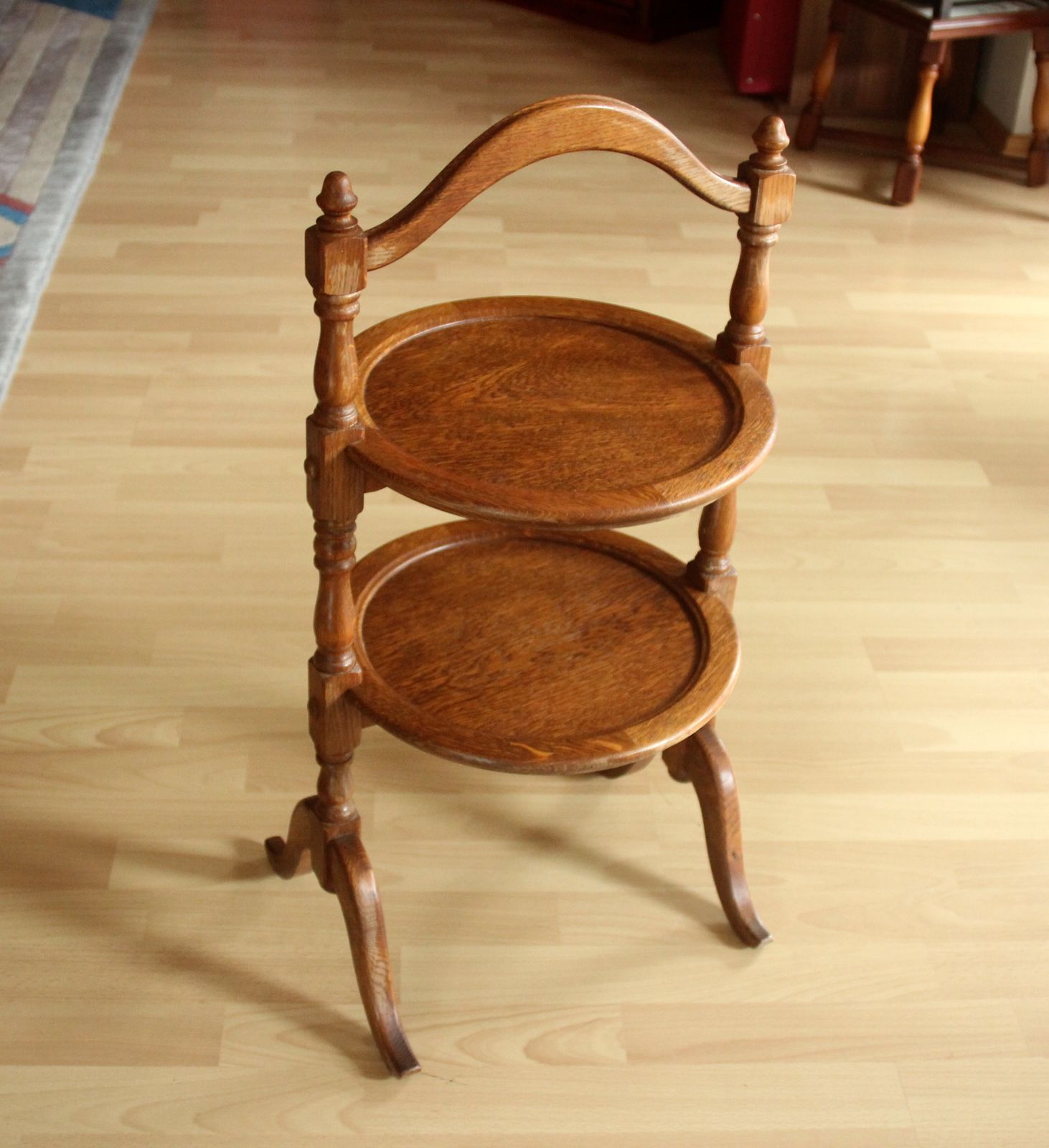 1940s   Etagere   High Tea   Handmade Of Oak Wood photo Furniture